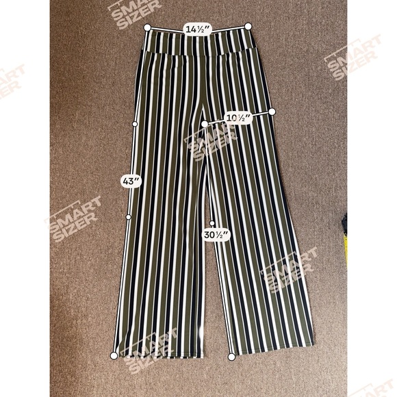 Express Green/Black/White Cami Top & High Waisted Pants 2 piece set, Medium - Picture 3 of 9